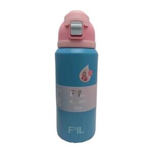 F’IL Restore 32oz Stainless Steel Water Bottle With Straw Chug Lid Pink & Blue